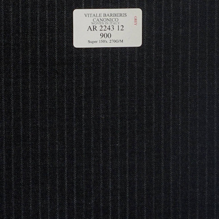 AR 2243 12 CANONICO - 100% Wool - Xám Sọc